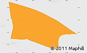 Political Simple Map of Centrum, single color outside