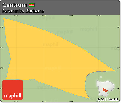 Savanna Style Simple Map of Centrum, single color outside