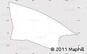 Silver Style Simple Map of Centrum, cropped outside