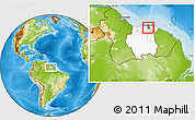 Physical Location Map of Flora, highlighted country, highlighted parent region, within the entire country