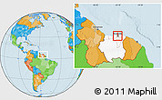 Political Location Map of Flora, highlighted country, highlighted parent region