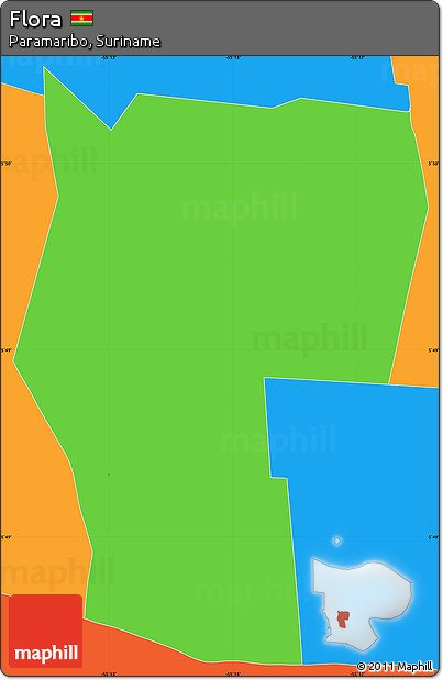 Political Simple Map of Flora