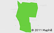 Political Simple Map of Flora, single color outside