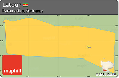 Savanna Style Simple Map of Latour, single color outside