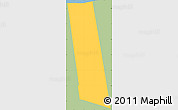 Savanna Style Simple Map of Munder, single color outside
