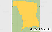 Savanna Style Simple Map of Tammenga, single color outside