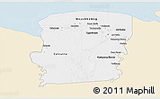 Classic Style 3D Map of Saramacca, single color outside