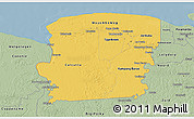 Savanna Style 3D Map of Saramacca