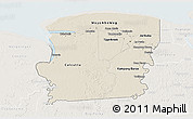 Shaded Relief 3D Map of Saramacca, lighten