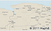 Shaded Relief 3D Map of Saramacca