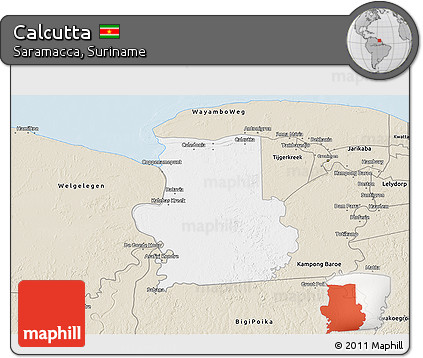 Classic Style 3D Map of Calcutta