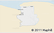 Classic Style 3D Map of Calcutta, single color outside