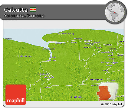 Physical 3D Map of Calcutta