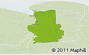 Physical 3D Map of Calcutta, lighten