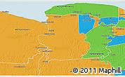 Political 3D Map of Calcutta