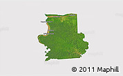 Satellite 3D Map of Calcutta, cropped outside