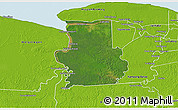 Satellite 3D Map of Calcutta, physical outside