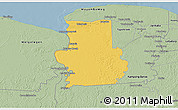 Savanna Style 3D Map of Calcutta