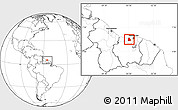 Blank Location Map of Calcutta