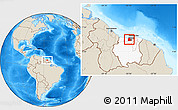 Shaded Relief Location Map of Calcutta, highlighted country, highlighted parent region