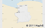 Classic Style Map of Calcutta, single color outside