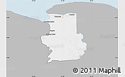 Gray Map of Calcutta, single color outside