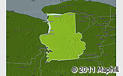 Physical Map of Calcutta, darken