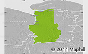 Physical Map of Calcutta, lighten, desaturated