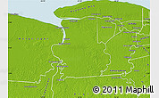 Physical Map of Calcutta