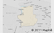 Shaded Relief Map of Calcutta, desaturated