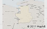 Shaded Relief Map of Calcutta, semi-desaturated