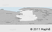 Gray Panoramic Map of Calcutta