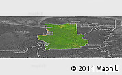 Satellite Panoramic Map of Calcutta, desaturated
