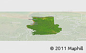 Satellite Panoramic Map of Calcutta, lighten