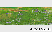 Satellite Panoramic Map of Calcutta