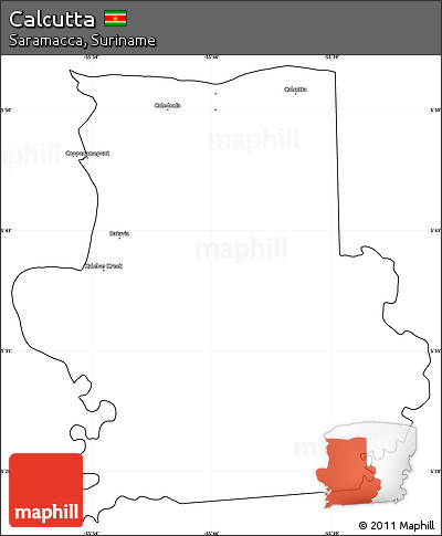 Blank Simple Map of Calcutta, cropped outside