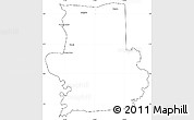 Blank Simple Map of Calcutta, cropped outside