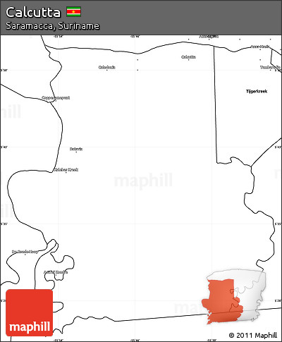 Blank Simple Map of Calcutta