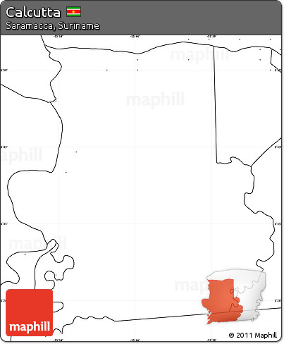 Blank Simple Map of Calcutta, no labels