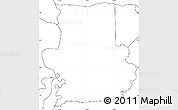 Blank Simple Map of Calcutta, no labels
