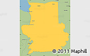 Savanna Style Simple Map of Calcutta