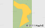 Savanna Style Simple Map of Groningen