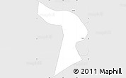 Silver Style Simple Map of Groningen