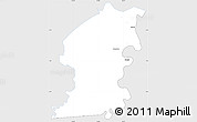 Silver Style Simple Map of Kampong Baroe, single color outside