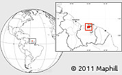 Blank Location Map of Saramacca