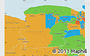 Political Map of Saramacca