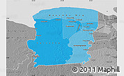Political Shades Map of Saramacca, desaturated