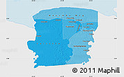 Political Shades Map of Saramacca, single color outside