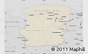 Shaded Relief Map of Saramacca, desaturated