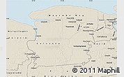 Shaded Relief Map of Saramacca